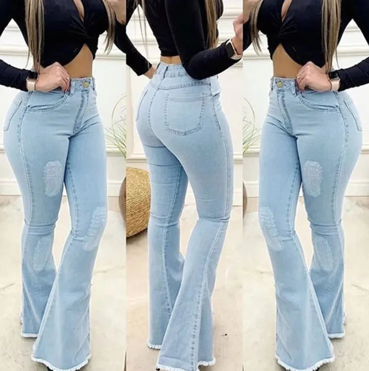 Pantalon évasé slim sexy