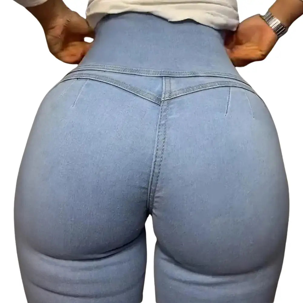 Sexy Röhrenjeans mit hoher Taille